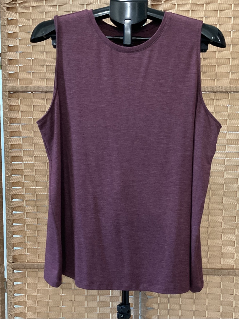 Nine West Plum Sleeveless Crewneck Tank Top